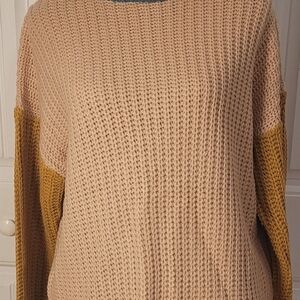 LISTICLE Chunky ColorBlock Turtleneck Sweater, NWT, S, GORGEOUS Colors!!